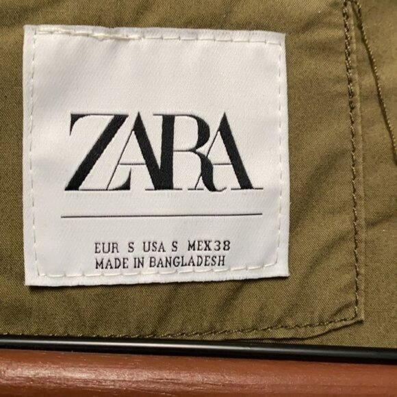 Zara Women Green Light Jacket Size S - Picture 4 of 10